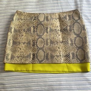 Snake print english rose skirt